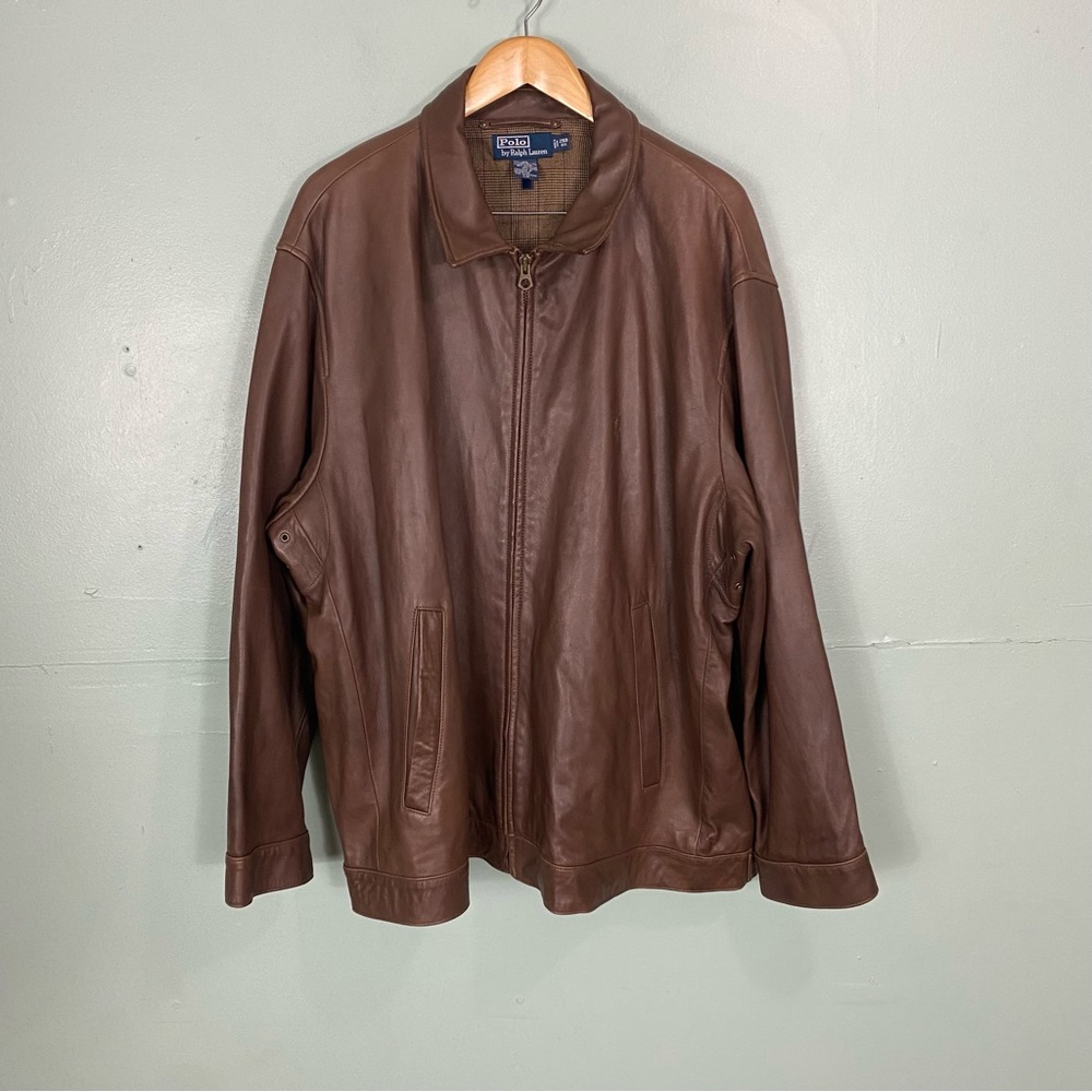 Polo Ralph Lauren Leather‎ Harrington Jacket Men’s 2XB